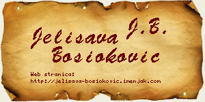 Jelisava Bosioković vizit kartica
